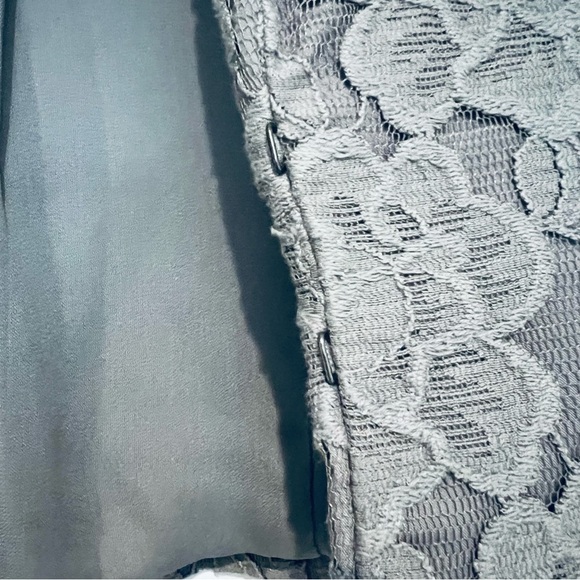 H & M Floral Lace Gray Jacket Blazer size EUR 34 US XS - Picture 9 of 9